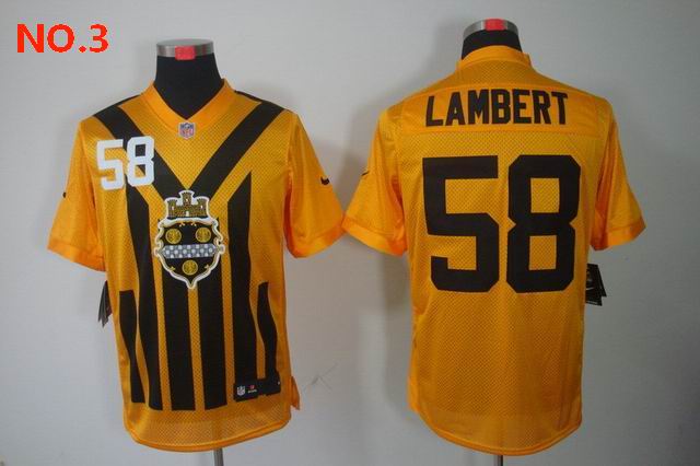 Men's Pittsburgh Steelers #58 Jack Lambert Jersey Jersey NO.3;